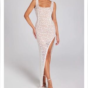 Nadine Merabi Louisa white dress